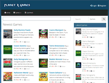 Tablet Screenshot of planetxgames.com